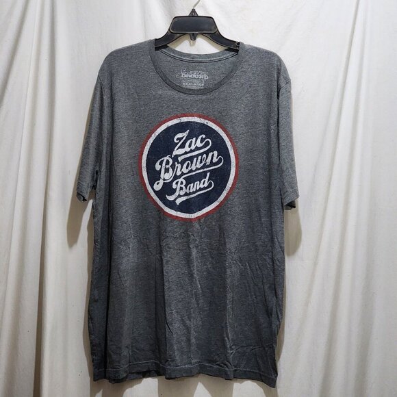 Zac Brown Band Down the Rabbit Hole 2018 Tour Gray T-Shirt XXXL Southern Ground - Picture 1 of 6